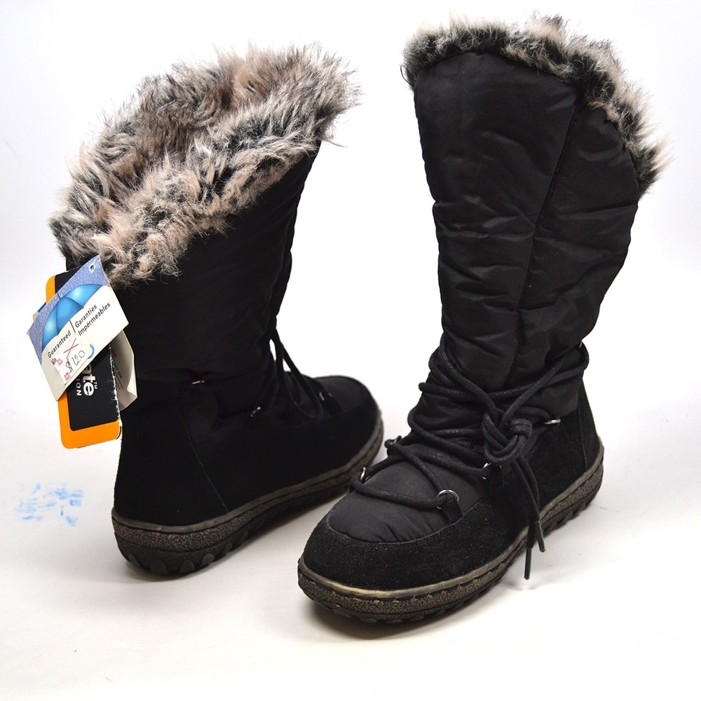 Wanderlust T15689 Waterproof Leather Boots Black 6